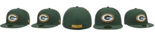 New Era Men's Green Green Bay Packers Omaha 59FIFTY Fitted Hat